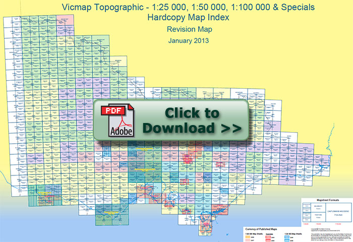 Index of Vicmap Topographic Maps of Victoria available | Bairnsdale ...